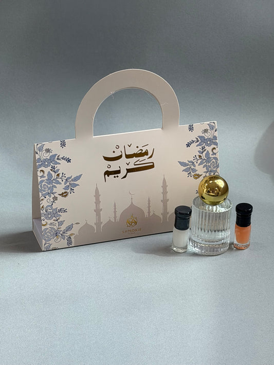 10 بكسات ( عطر + نوعين من المسكً)