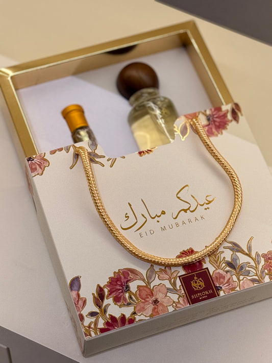 10 بكسات عبارة عن عطر + مسك بثيم العيد